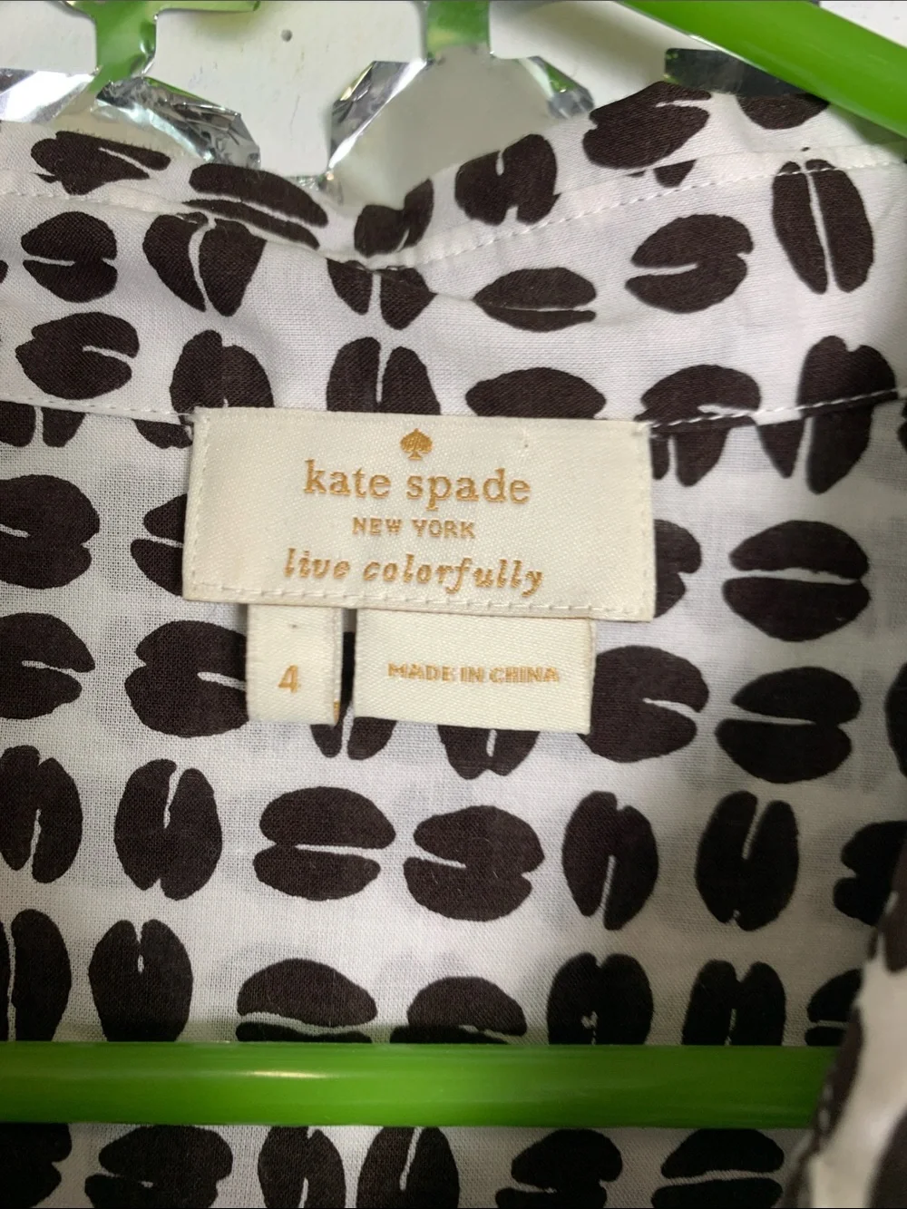 kate spade Black & White Patterned Lightweight Shirt Jacket
